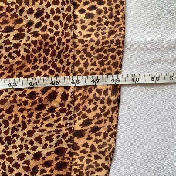 Oscar de la Renta Leopard Print Midi Slip Dress Size Large - Picture 15 of 15